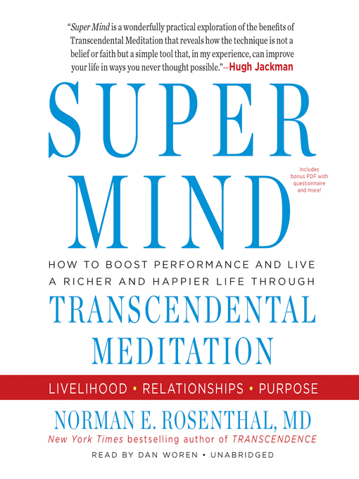 Title details for Super Mind by Norman E. Rosenthal MD - Available